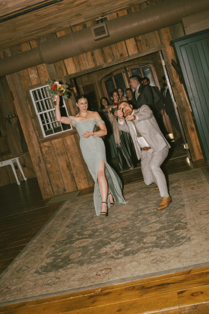 Grand entrance to reception taken at Colorado wedding venue