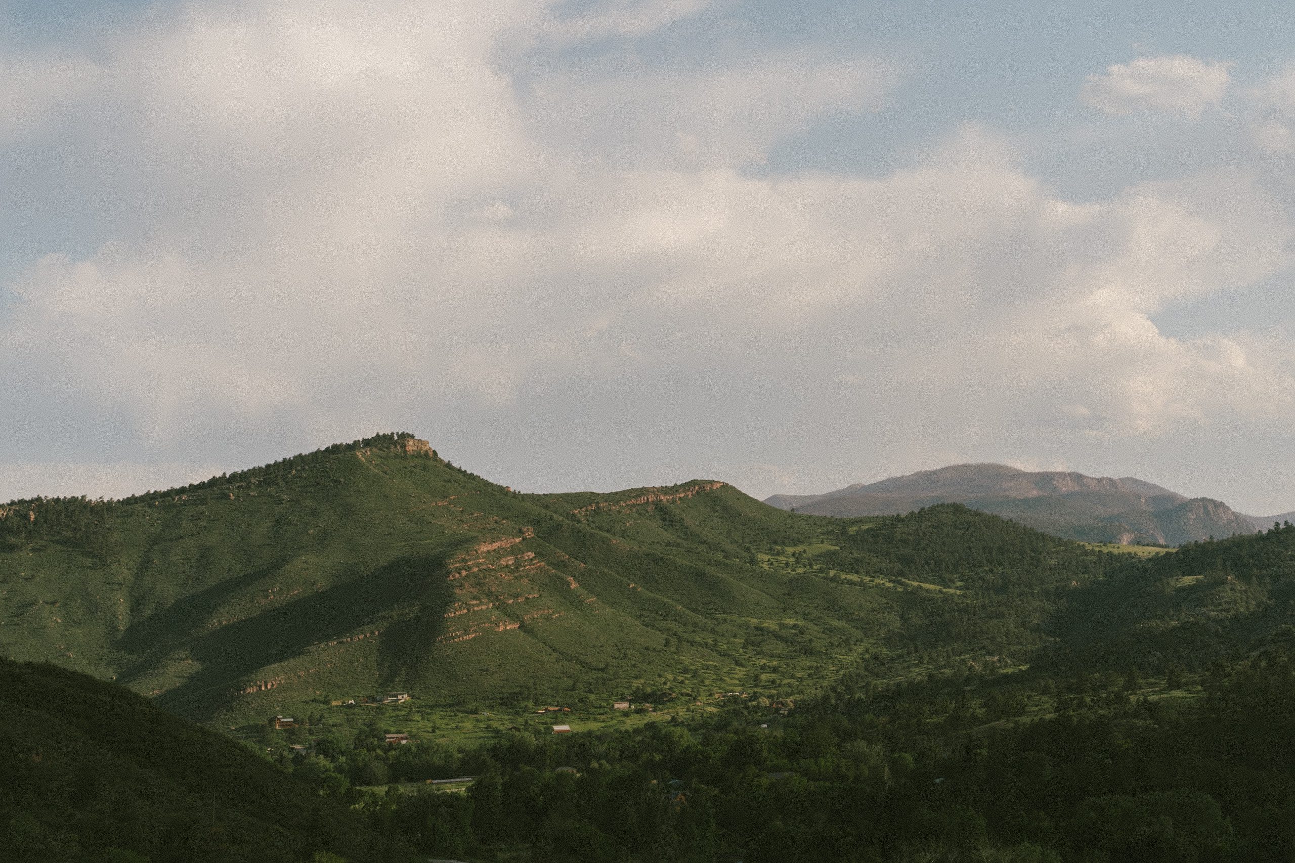 Mountain view from a Colorado wedding venue