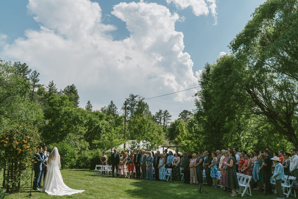 Wedding ceremony at Stone Mountain Lodge