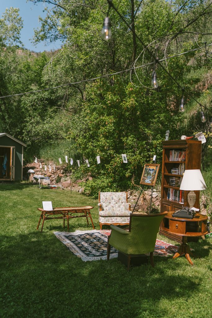 Outdoor space at Stone Mountain Lodge in Lyons Colorado