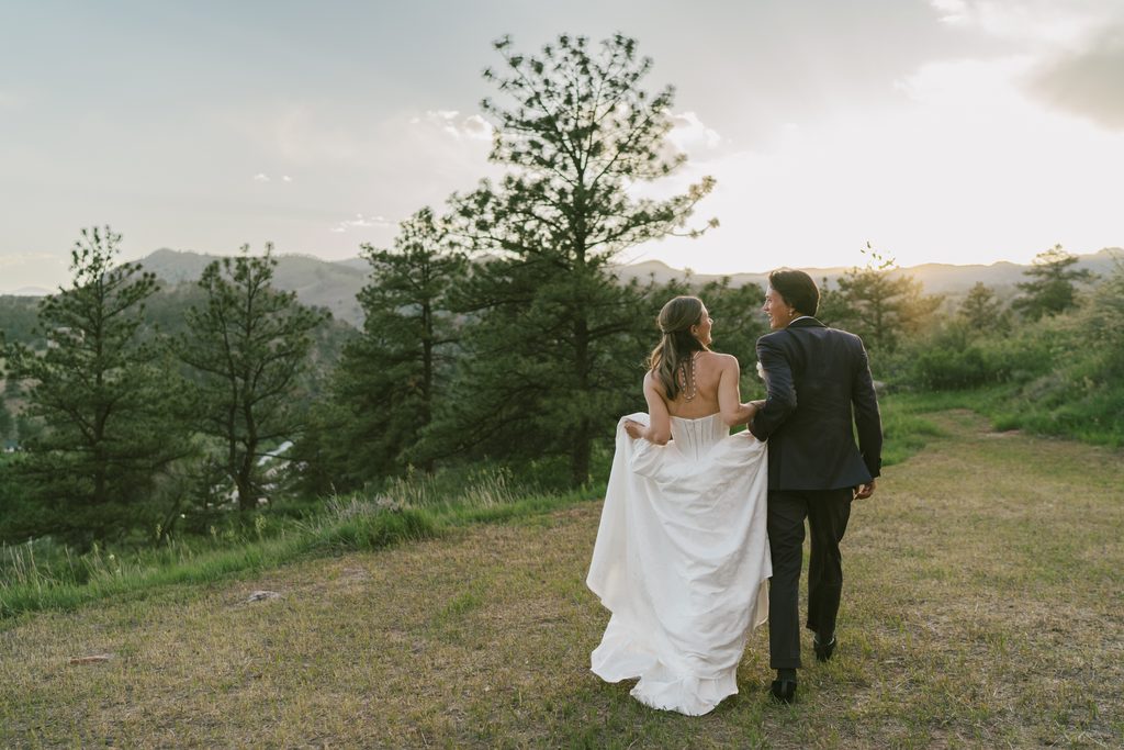 Golden hour at Stone Mountain Lodge in Lyons Colorado